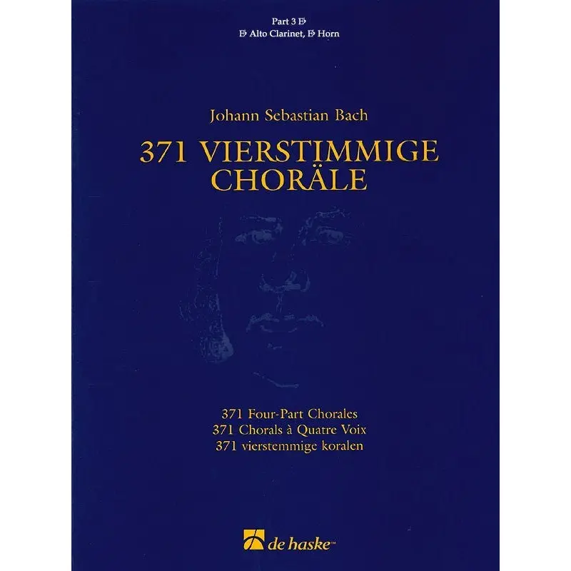371 FOUR PART CHORALES PART 3 E FLAT TREBLE CLEF