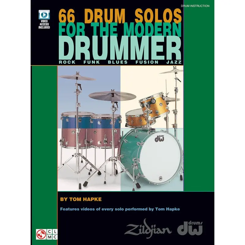 66 DRUM SOLOS FOR THE MODERN DRUMMER BK/OLA