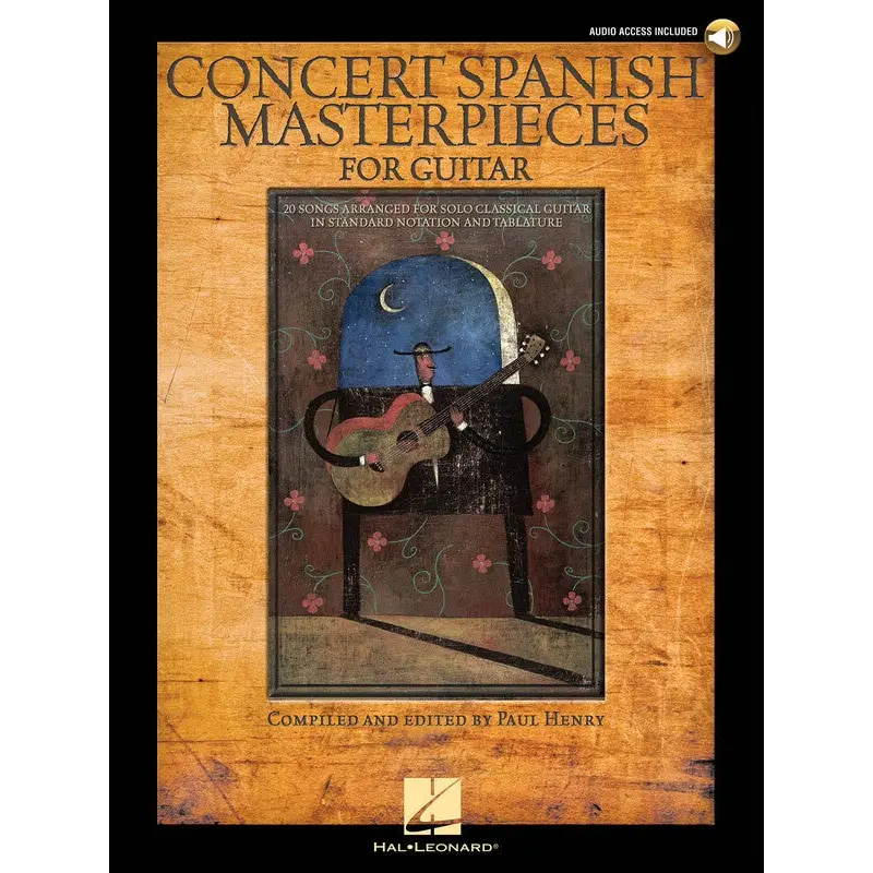 CONCERT SPANISH MASTERPIECES FOR GUITAR BK/OLA