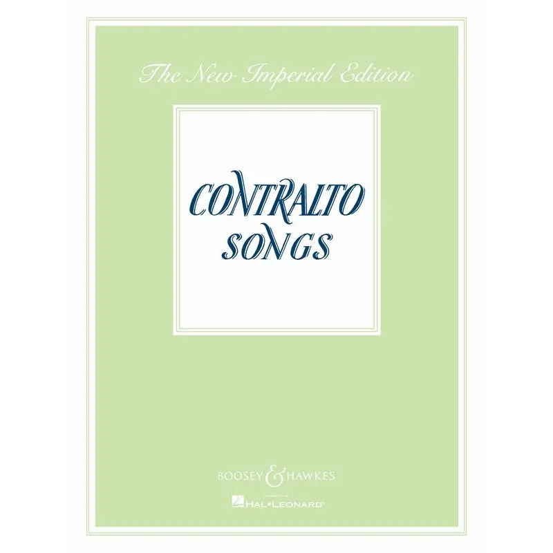 CONTRALTO SONGS IMPERIAL EDITION PV