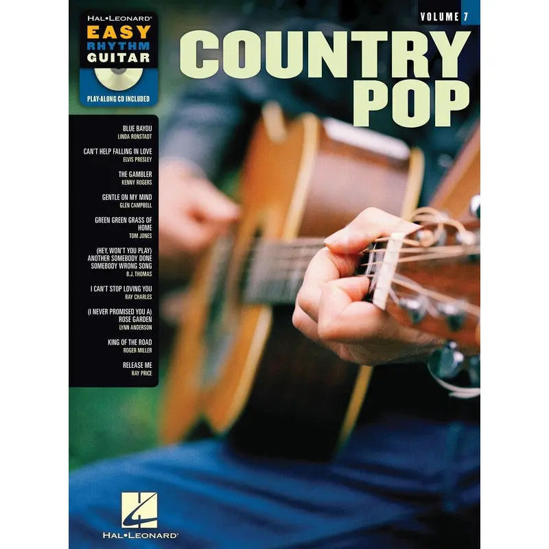COUNTRY POP EASY RHYTHM GUITAR V7 BK/CD
