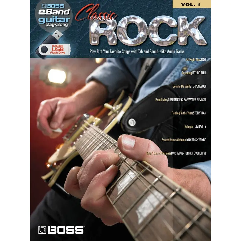 CLASSIC ROCK EBAND GTR PLAY ALONG V1 BK USB