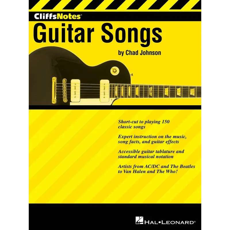 CLIFFSNOTES TO GUITAR SONGS GTR TAB
