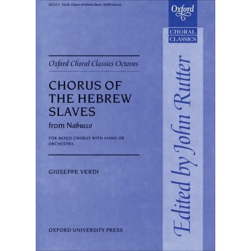 CHORUS OF THE HEBREW SLAVES ITAL/ENG ED RUTTER