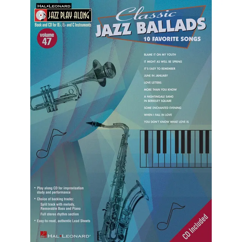 CLASSIC JAZZ BALLADS JAZZ PLAY ALONG BK/CD V47