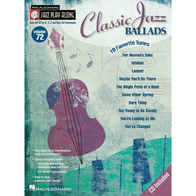 CLASSIC JAZZ BALLADS JAZZ PLAY ALONG BK/CD V72