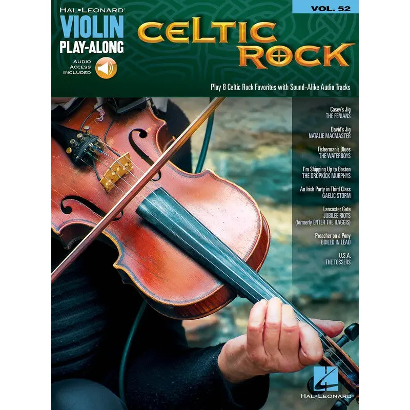 CELTIC ROCK VIOLIN PLAYALONG V52 BK/OLA