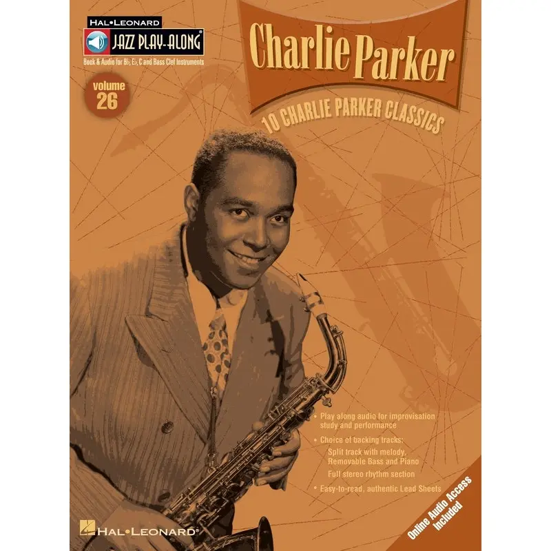 CHARLIE PARKER JAZZ PLAY ALONG BK/CD V26