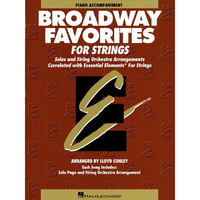 BROADWAY FAVORITES FOR STRINGS PIANO ACCOMPANIMENT EE