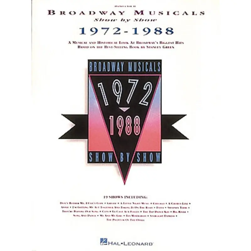 BROADWAY MUSICALS SHOW BY SHOW 1972-1988 PVG