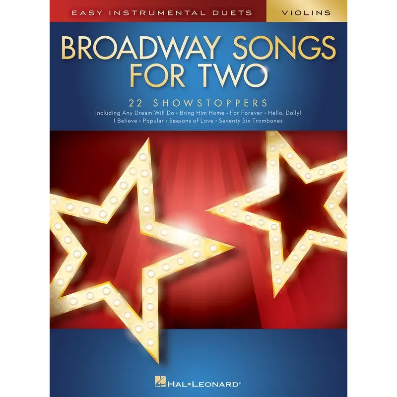 BROADWAY SONGS FOR TWO VIOLINS