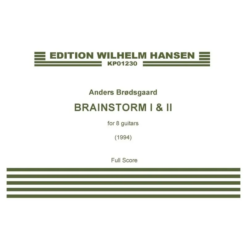BRODSGAARD - BRAINSTORM I & II FOR 8 GUITARS SC/PTS