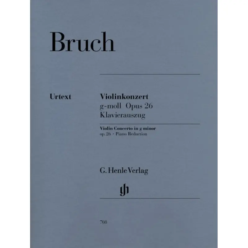 BRUCH - CONCERTO NO 1 G MIN OP 26 VIOLIN/PIANO