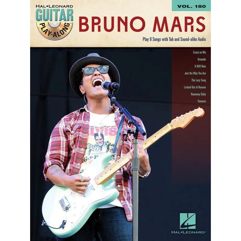 BRUNO MARS GUITAR PLAY ALONG V180 BK/OLA