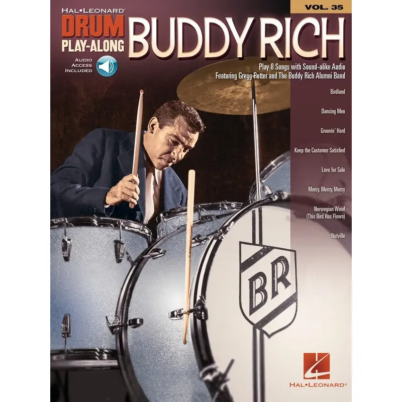 BUDDY RICH DRUM PLAYALONG V35 BK/OLA