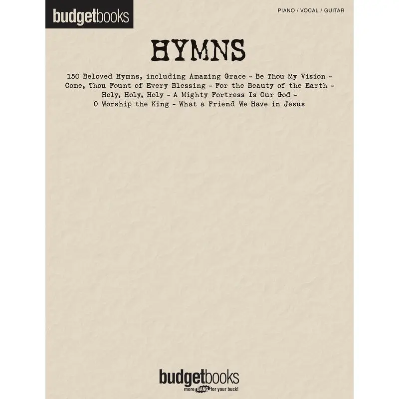 BUDGET BOOKS HYMNS PVG