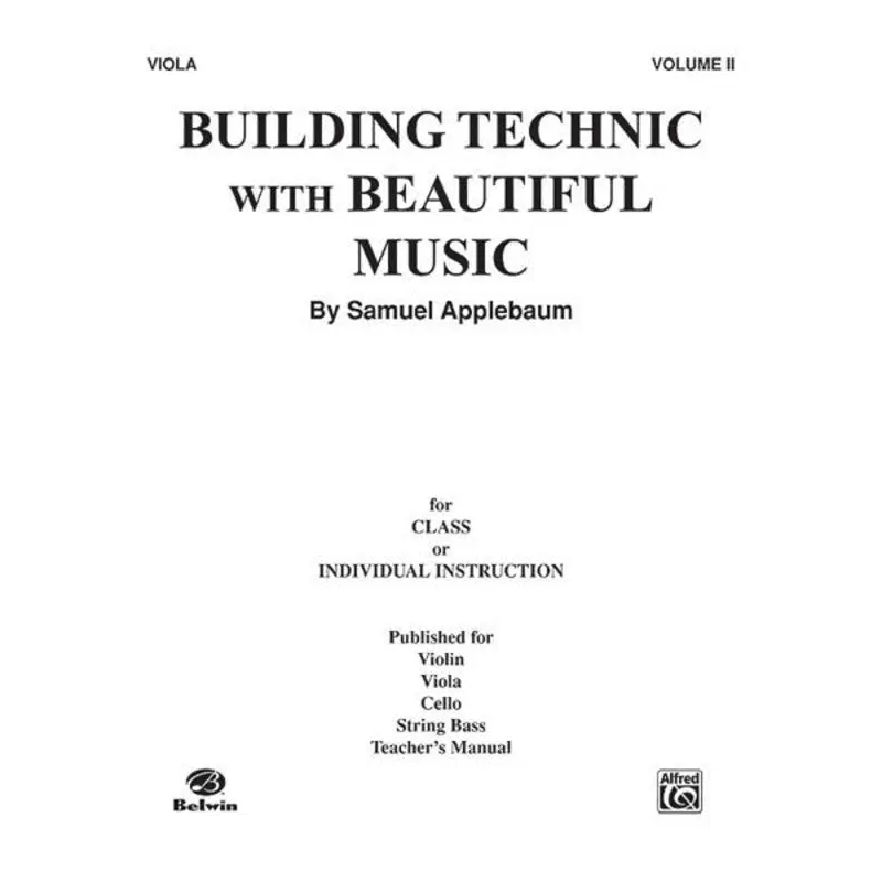 BUILDING TECHNIC WITH BEAUTIFUL MUSIC VOL 2 VIOLA