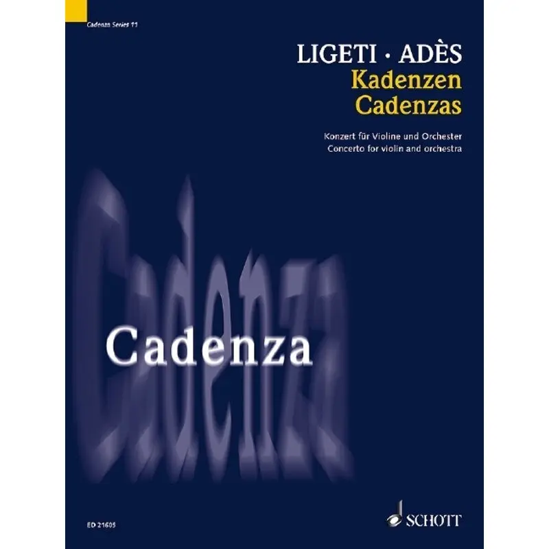 CADENZAS TO LIGETI CONCERTO FOR VIOLIN