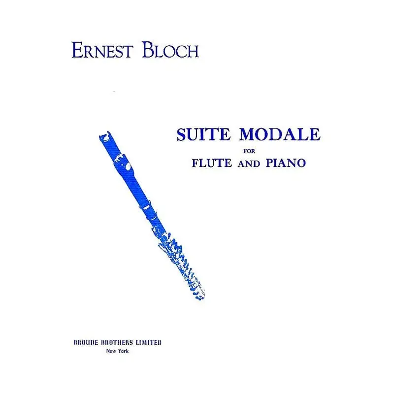 BLOCH - SUITE MODALE FOR FLUTE/PIANO