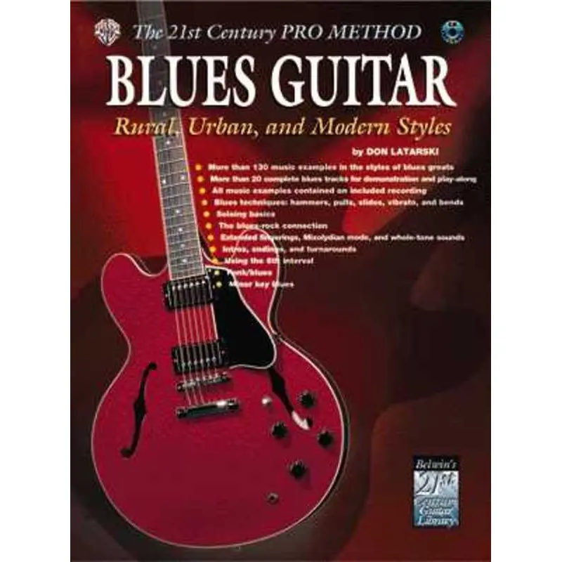 BLUES GUITAR RURAL URBAN AND MODERN STYLES BK/CD