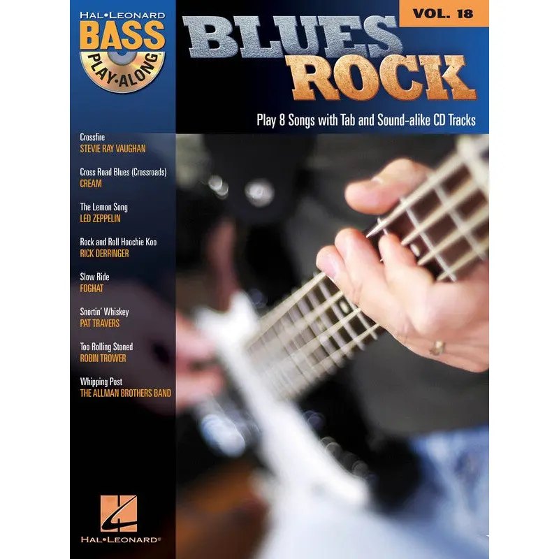BLUES ROCK BASS PLAY ALONG V18 BK/CD