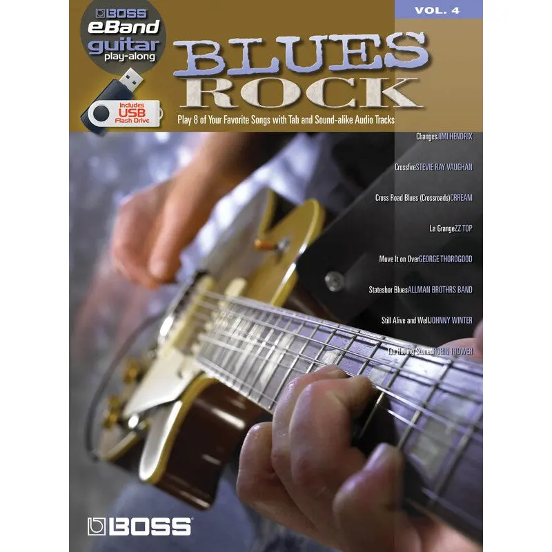 BLUES ROCK EBAND GTR PLAY ALONG V4 BK/USB