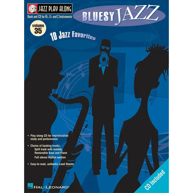 BLUESY JAZZ JAZZ PLAY ALONG BK/CD V35