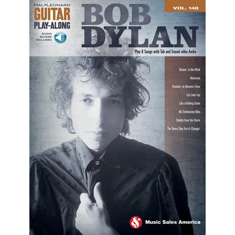 BOB DYLAN GUITAR PLAY ALONG V148 BK/CD