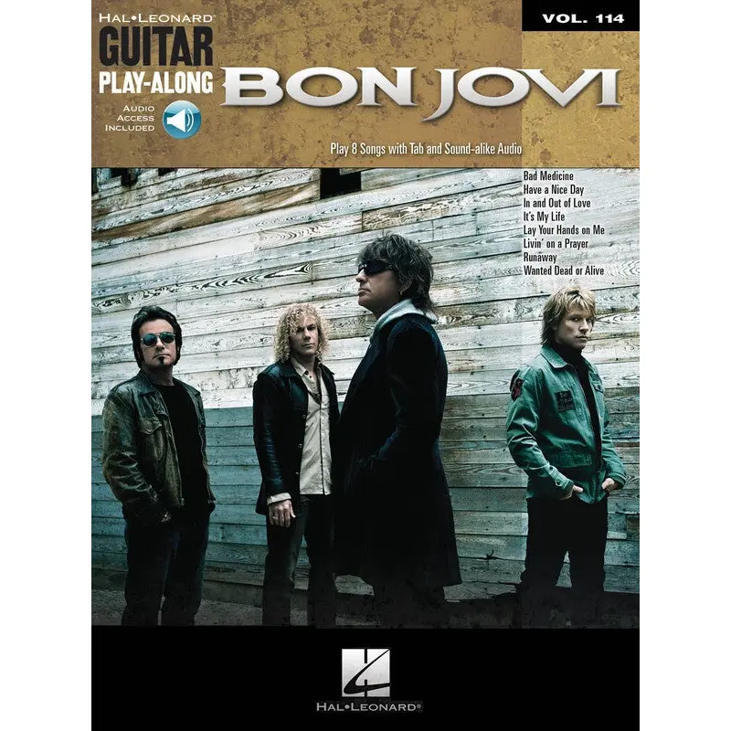 BON JOVI GUITAR PLAYALONG V114 BK/OLA