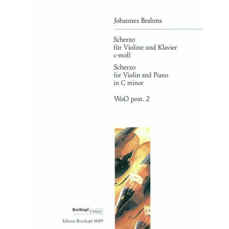 BRAHMS - SONATENSATZ SCHERZO C MIN OP POST VIOLIN/PIANO