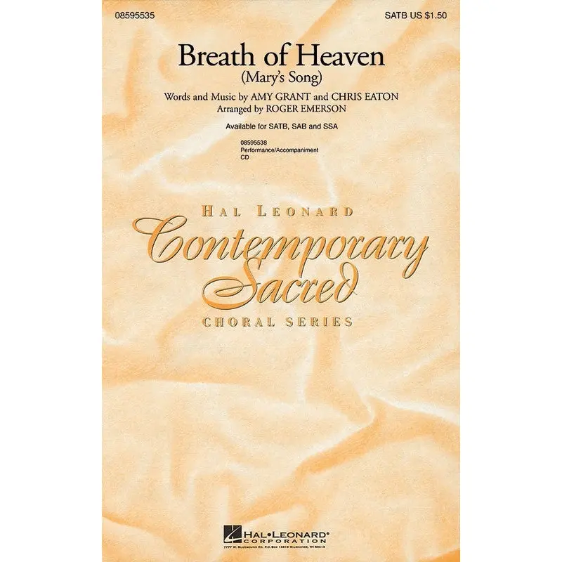 BREATH OF HEAVEN (MARYS SONG) SSA