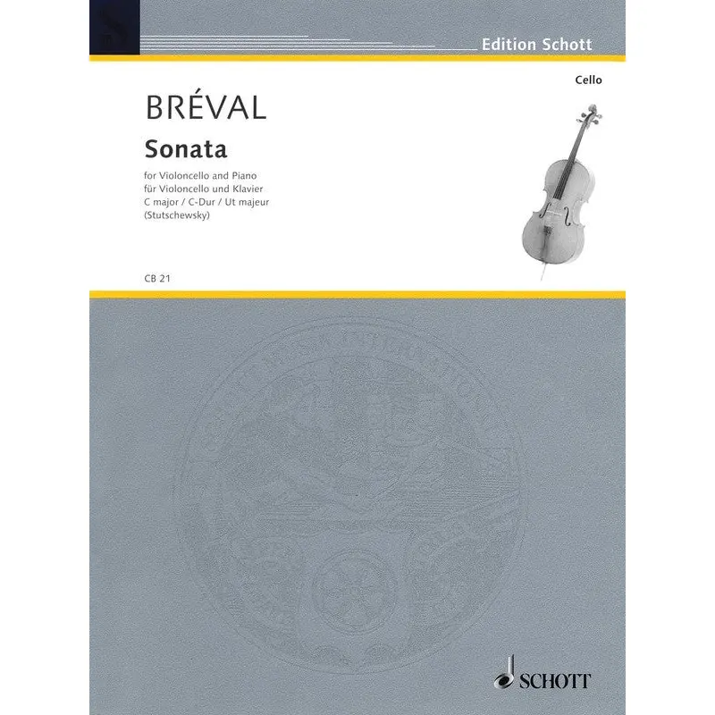 BREVAL - SONATA IN C FROM OP 40 CELLO/PIANO