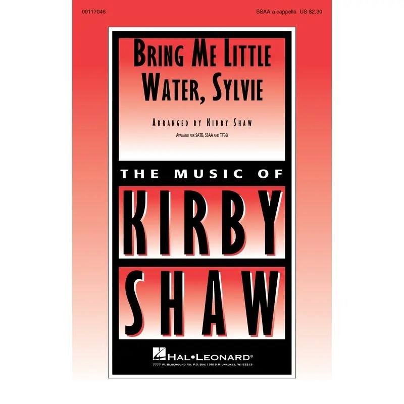 BRING ME LITTLE WATER SYLVIE SSA A CAPPELLA