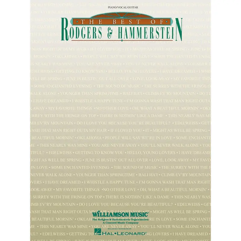 BEST OF RODGERS AND HAMMERSTEIN PVG