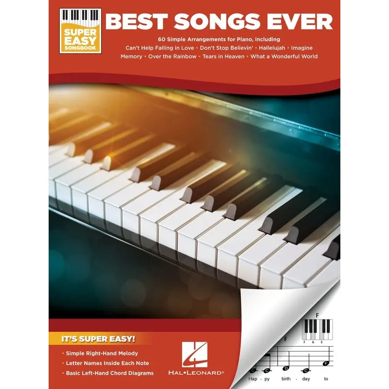 BEST SONGS EVER SUPER EASY SONGBOOK