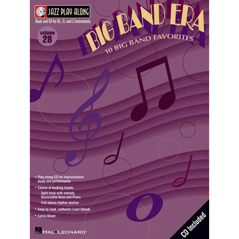 BIG BAND ERA JAZZ PLAY ALONG BK/CD V28