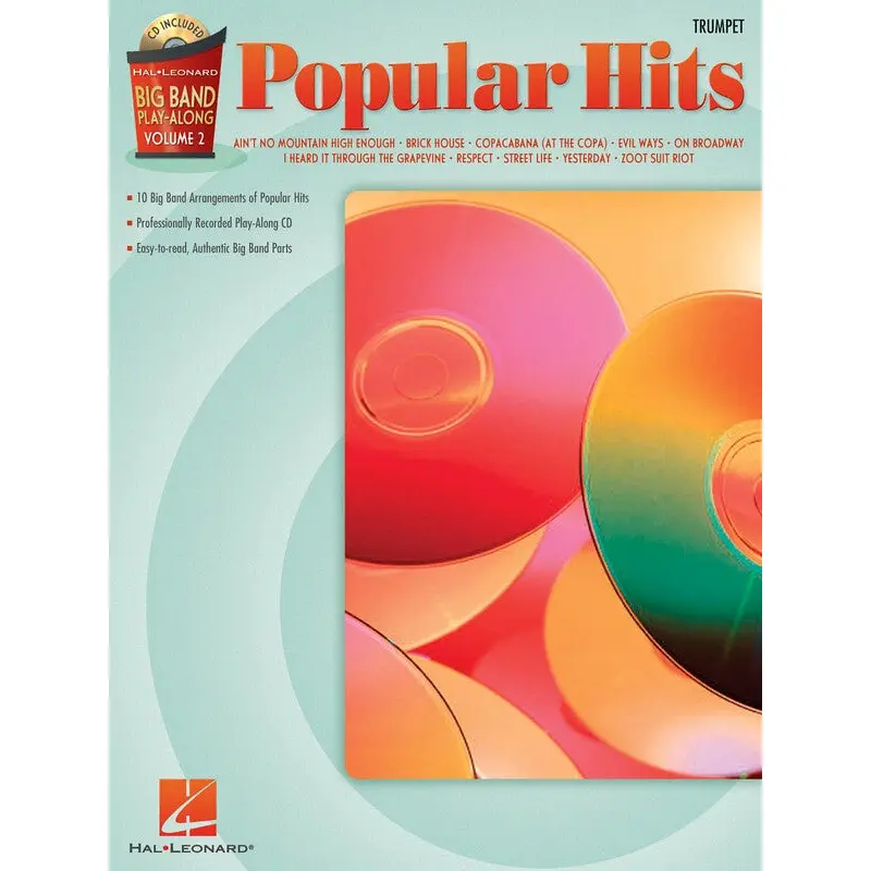 BIG BAND PLAY ALONG V2 POP HITS BK/CD TRUMPET