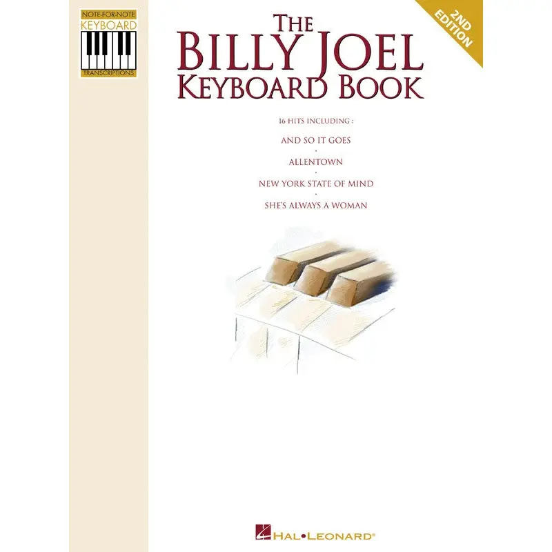 BILLY JOEL KEYBOARD BOOK NOTE FOR NOTE TRANS