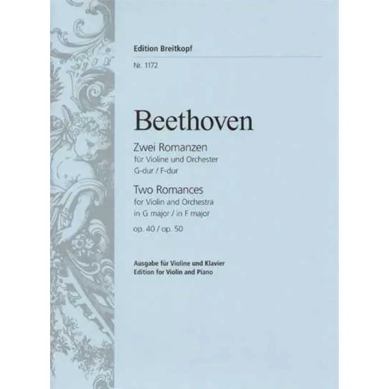 BEETHOVEN - ROMANCES OP 40 G OP 50 F VIOLIN/PIANO