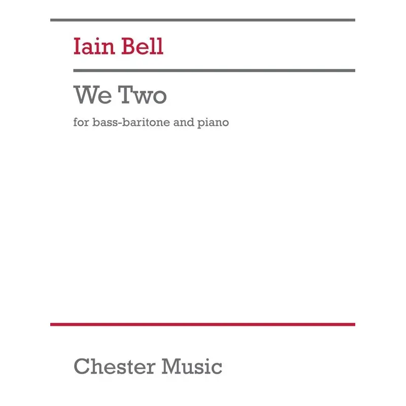 BELL - WE TWO FOR BASS BARITONE VOICE/PIANO