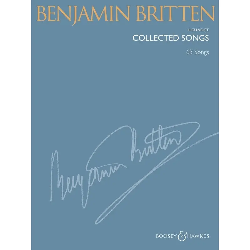 BENJAMIN BRITTEN COLLECTED SONGS HIGH VOICE