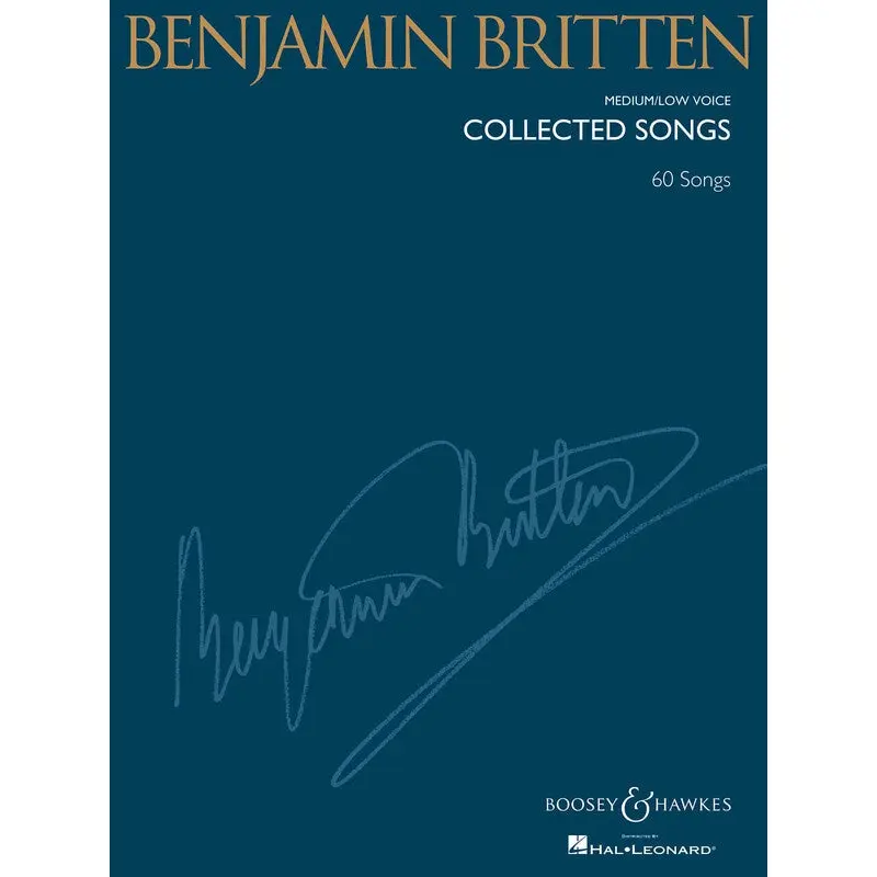 BENJAMIN BRITTEN COLLECTED SONGS MEDIUM LOW VOICE