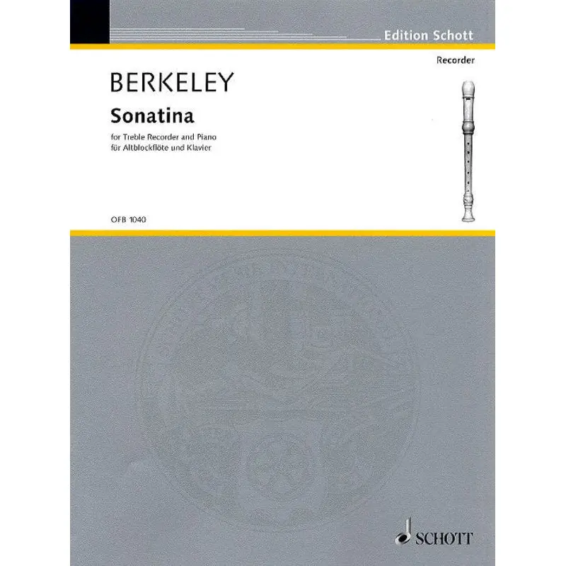 BERKELEY - SONATINA FLUTE OR TREBLE RECORDER/PIANO