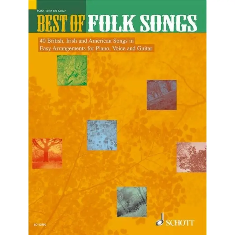 BEST OF FOLK SONGS EASY PVG