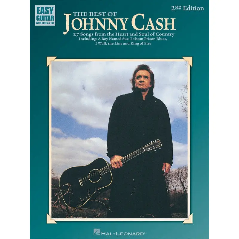 BEST OF JOHNNY CASH EASY GUITAR NOTES & TAB 2ND ED