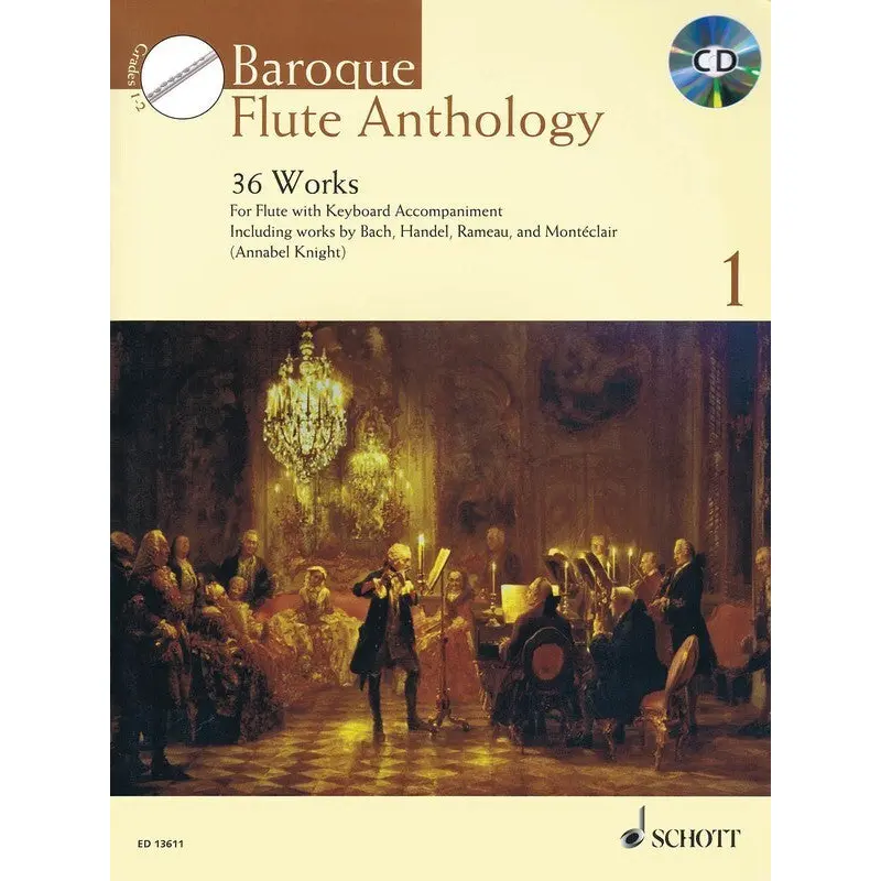 BAROQUE FLUTE ANTHOLOGY V1 BK/CD