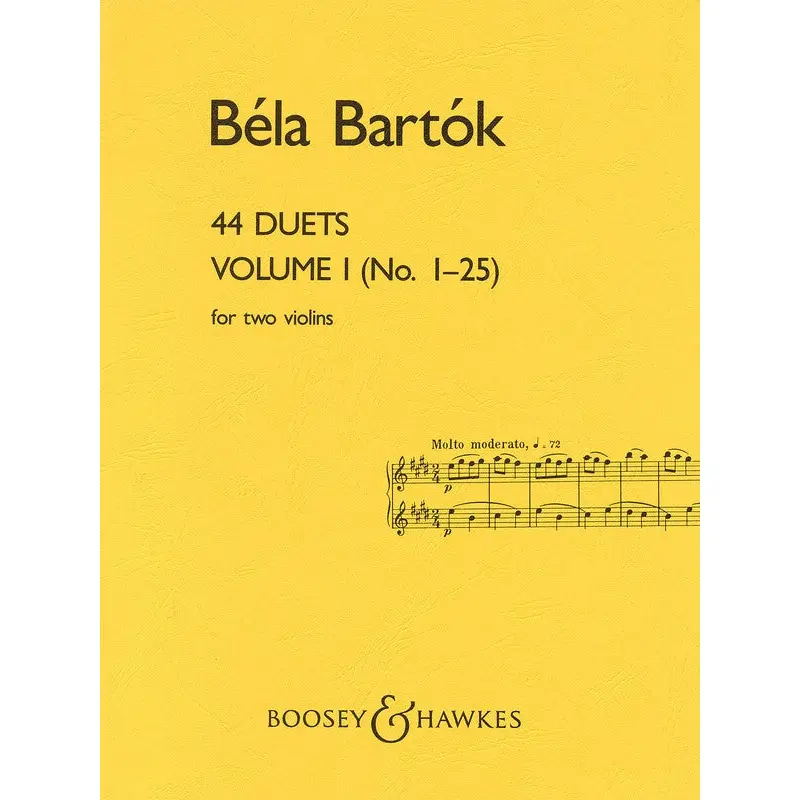 BARTOK - 44 VIOLIN DUETS VOL 1