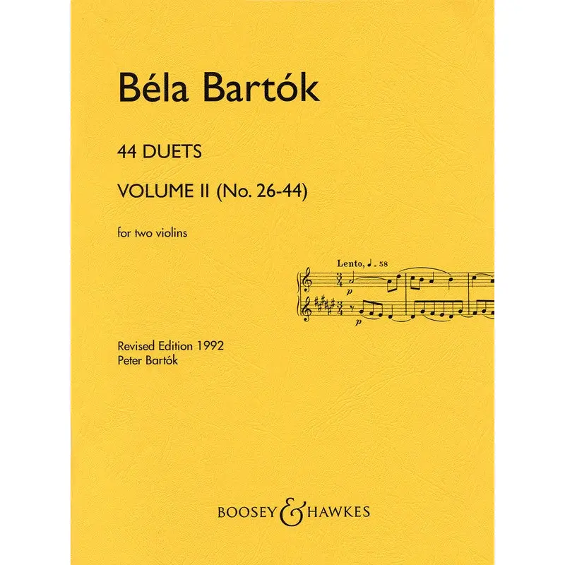BARTOK - 44 VIOLIN DUETS VOL 2