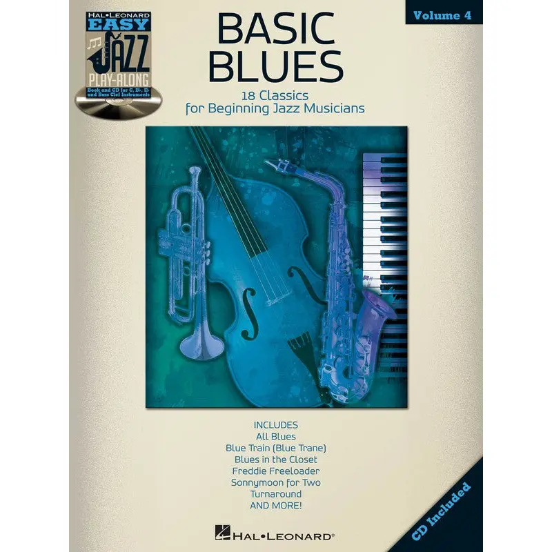 BASICS BLUES EASY JAZZ PLAY ALONG BK/CD V4