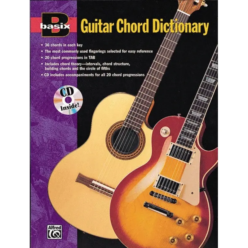 BASIX GUITAR CHORD DICTIONARY BK/CD